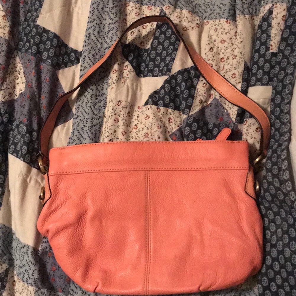 Pink Leather Croft & barrow bag